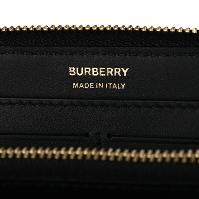 BURBERRY(バーバリー)の新品 バーバリー BURBERRY 長財布 キルティング ラムスキン ラウンドジップ ブラック レディースのファッション小物(財布)の商品写真