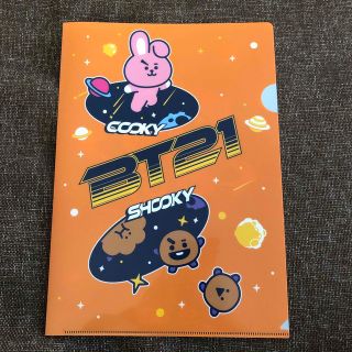 ビーティーイシビル(BT21)の新品☆ くら寿司 BT21 クリアファイル(オレンジ)(クリアファイル)