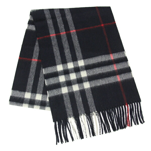 BURBERRY(バーバリー)の新品 バーバリー BURBERRY マフラー・ストール GIANT CHECK CASHMERE SCARF ネイビー レディースのファッション小物(マフラー/ショール)の商品写真