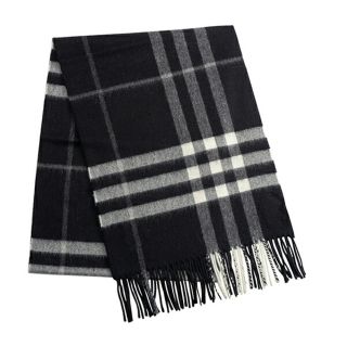 バーバリー(BURBERRY)の新品 バーバリー BURBERRY マフラー・ストール カシミア スカーフ ブラック(マフラー/ショール)