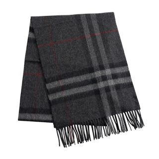 バーバリー(BURBERRY)の新品 バーバリー BURBERRY マフラー・ストール カシミア スカーフ チャコール(マフラー/ショール)