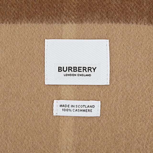 BURBERRY(バーバリー)の新品 バーバリー BURBERRY マフラー・ストール カシミア スカーフ ミッドキャメル レディースのファッション小物(マフラー/ショール)の商品写真