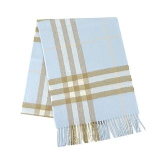 バーバリー(BURBERRY)の新品 バーバリー BURBERRY マフラー・ストール カシミア スカーフ ペールブルー(マフラー/ショール)