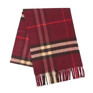 バーバリー(BURBERRY)の新品 バーバリー BURBERRY マフラー・ストール カシミア スカーフ バーガンディ(マフラー/ショール)