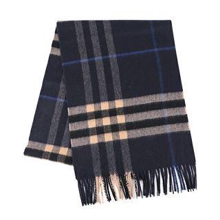 バーバリー(BURBERRY)の新品 バーバリー BURBERRY マフラー・ストール カシミア スカーフ インディゴ(マフラー/ショール)