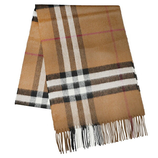 BURBERRY(バーバリー)の新品 バーバリー BURBERRY マフラー・ストール カシミア スカーフ バーチブラウン レディースのファッション小物(マフラー/ショール)の商品写真