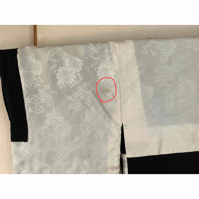黒羽織地模様入り(一つ紋)正絹 itechstore.ec