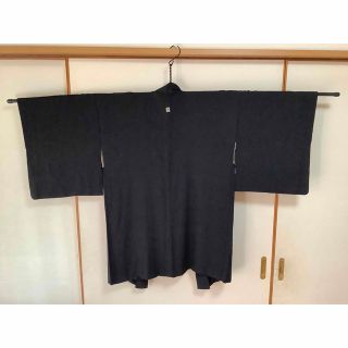 黒羽織地模様入り(一つ紋)正絹 itechstore.ec