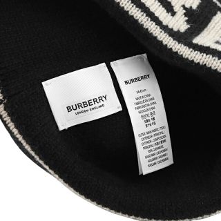 BURBERRY - 新品 バーバリー BURBERRY ニットキャップ インターシャ