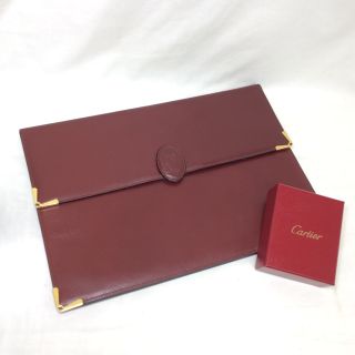 カルティエ(Cartier)の正規極美品！カルティエ ビジネスバッグ 書類バッグ マストライン(ビジネスバッグ)