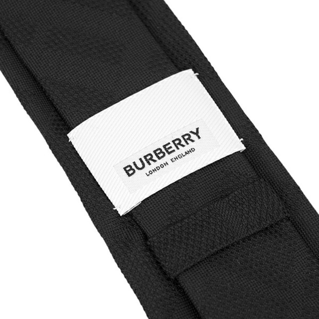 BURBERRY(バーバリー)の新品 バーバリー BURBERRY ネクタイ TONAL CHECK TIE ブラック メンズのファッション小物(ネクタイ)の商品写真