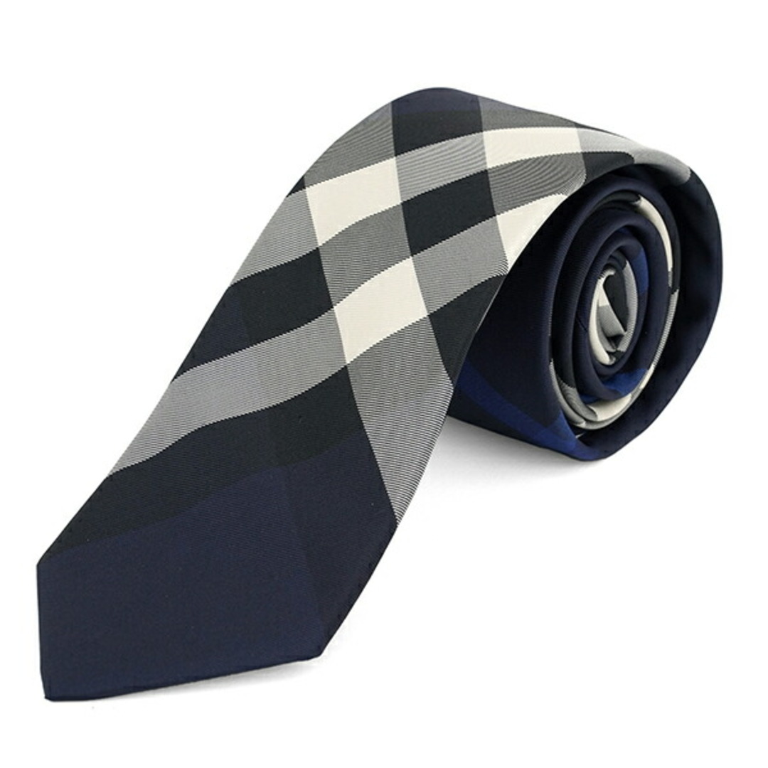 BURBERRY(バーバリー)の新品 バーバリー BURBERRY ネクタイ CHECK SILK TIE ネイビー メンズのファッション小物(ネクタイ)の商品写真