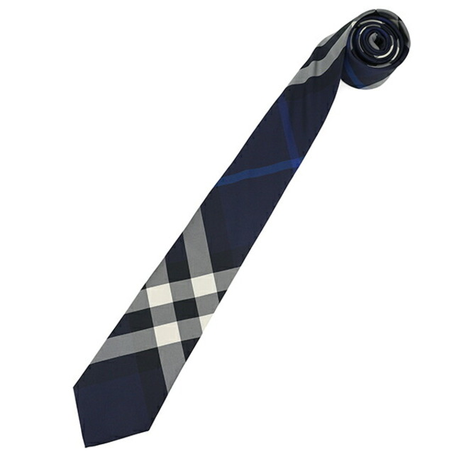 BURBERRY(バーバリー)の新品 バーバリー BURBERRY ネクタイ CHECK SILK TIE ネイビー メンズのファッション小物(ネクタイ)の商品写真