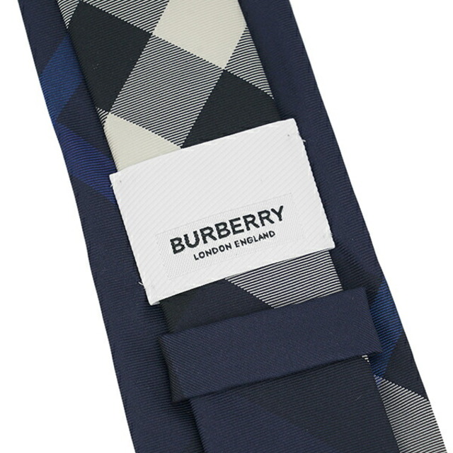 BURBERRY(バーバリー)の新品 バーバリー BURBERRY ネクタイ CHECK SILK TIE ネイビー メンズのファッション小物(ネクタイ)の商品写真