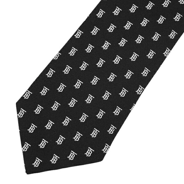 BURBERRY(バーバリー)の新品 バーバリー BURBERRY ネクタイ MONOGRAM MOTIF SILK JACQUARD TIE ブラック メンズのファッション小物(ネクタイ)の商品写真