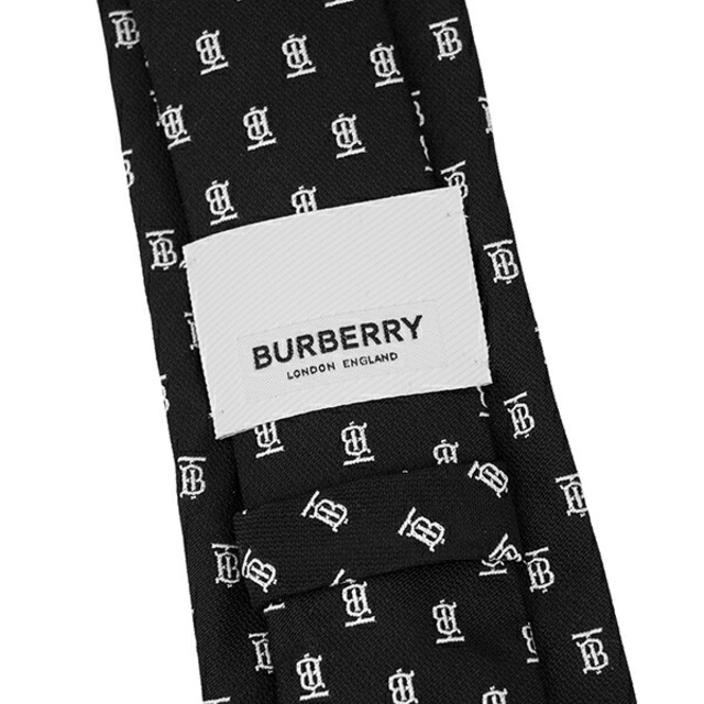 BURBERRY(バーバリー)の新品 バーバリー BURBERRY ネクタイ MONOGRAM MOTIF SILK JACQUARD TIE ブラック メンズのファッション小物(ネクタイ)の商品写真