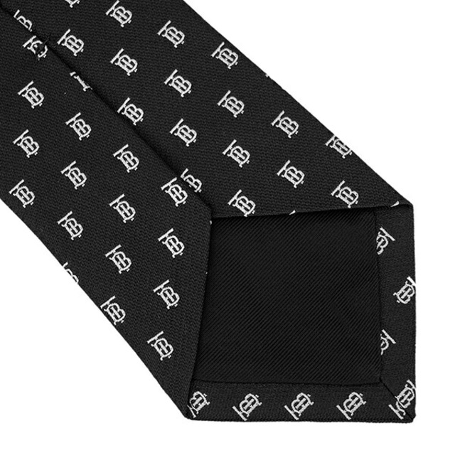 BURBERRY(バーバリー)の新品 バーバリー BURBERRY ネクタイ MONOGRAM MOTIF SILK JACQUARD TIE ブラック メンズのファッション小物(ネクタイ)の商品写真