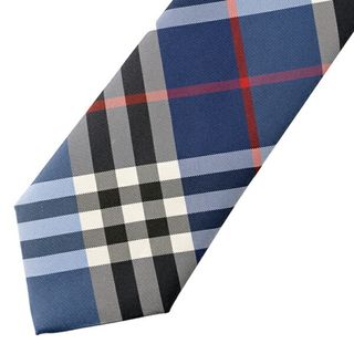 バーバリー(BURBERRY)の新品 バーバリー BURBERRY ネクタイ チェック シルクジャカードタイ ネイビー(ネクタイ)