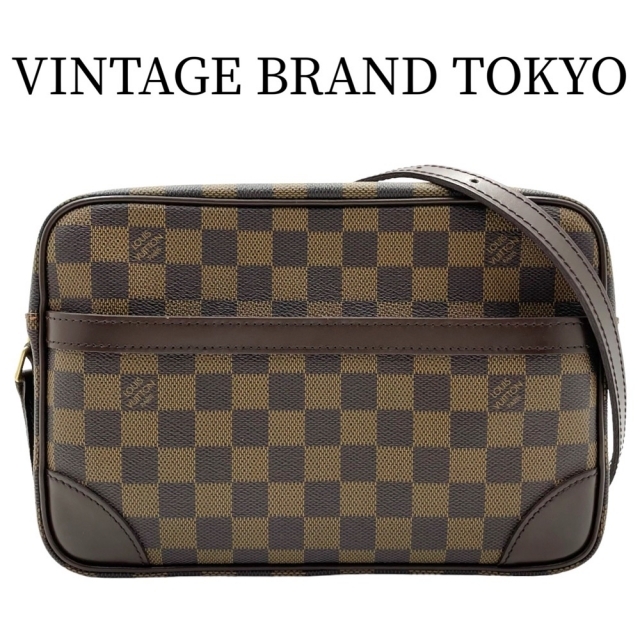 LOUIS VUITTON ルイヴィトン ショルダーバッグ ダミエ トロカデロ27 スペシャルオーダー 肩掛け 斜め掛け 鞄 かばん N48085    ブラウン 茶 ゴールド金具 レディース【品】