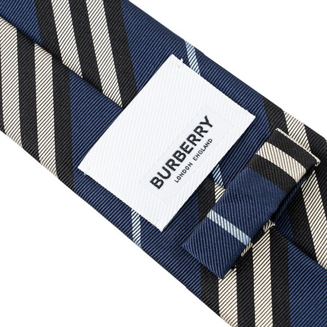 BURBERRY(バーバリー)の新品 バーバリー BURBERRY ネクタイ アイコンストライプ シルクタイ ブライトネイビー メンズのファッション小物(ネクタイ)の商品写真