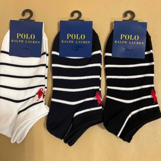 ポロラルフローレン(POLO RALPH LAUREN)の推奨品新品　レディース  ポロラルフローレン　ショートソックス3足組　送料無料(ソックス)