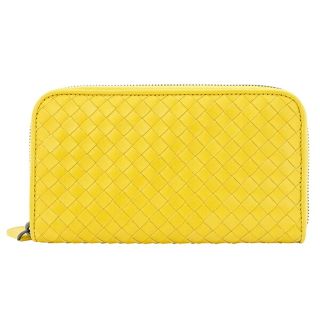 ボッテガヴェネタ(Bottega Veneta)の新品 ボッテガヴェネタ BOTTEGA VENETA 長財布 ジップアラウンドウォレット イエロー(長財布)