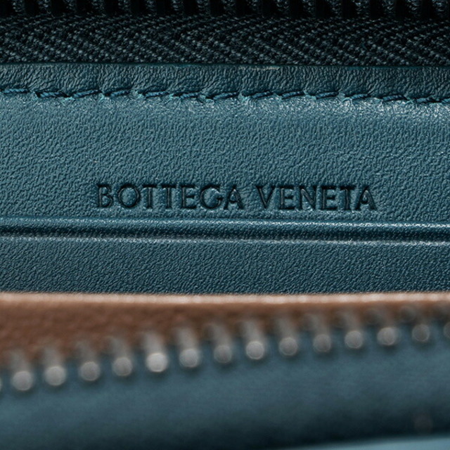 Bottega Veneta(ボッテガヴェネタ)の新品 ボッテガヴェネタ BOTTEGA VENETA 2つ折り財布 ミニウォレット ブライトンブルー メンズのファッション小物(折り財布)の商品写真
