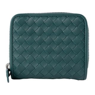 ボッテガヴェネタ(Bottega Veneta)の新品 ボッテガヴェネタ BOTTEGA VENETA 2つ折り財布 ミニウォレット ブライトンブルー(折り財布)