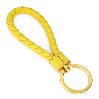 新品 ボッテガヴェネタ BOTTEGA VENETA キーホルダー キーリング イエロー 黄色