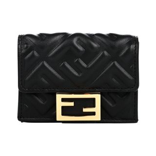 フェンディ(FENDI)の新品 フェンディ FENDI 3つ折り財布 フェンディ ウェイ ブラック 黒(財布)