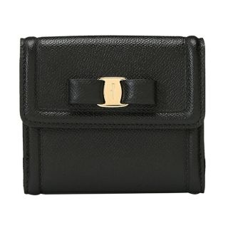 フェラガモ(Ferragamo)の新品 フェラガモ FERRAGAMO 2つ折り財布 ウォレット ブラック 黒(財布)