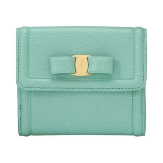 フェラガモ(Ferragamo)の新品 フェラガモ FERRAGAMO 2つ折り財布 ウォレット アクアブルー(財布)