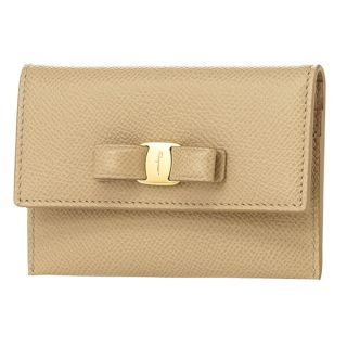 フェラガモ(Ferragamo)の新品 フェラガモ FERRAGAMO カードケース ブランドグッズ マカダミア(名刺入れ/定期入れ)