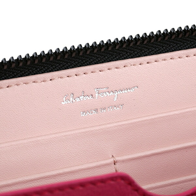 Ferragamo(フェラガモ)の新品 フェラガモ FERRAGAMO 長財布 ジップアラウンドウォレット ネロ レディースのファッション小物(財布)の商品写真