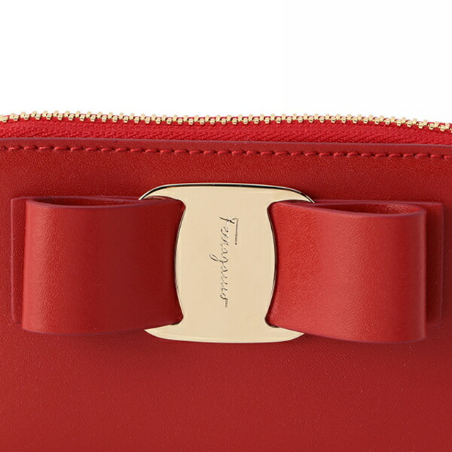 新品 フェラガモ FERRAGAMO カードケース ブランドグッズ レッド 赤 4