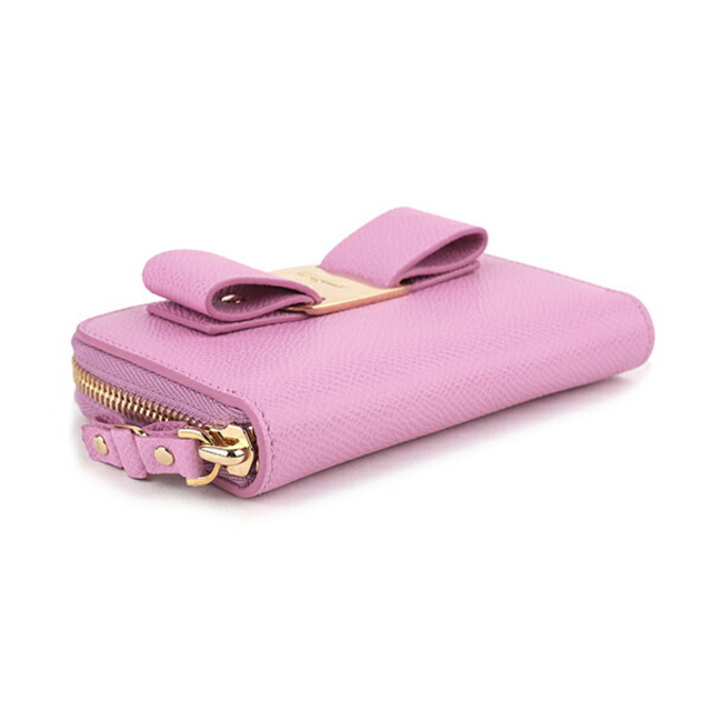 新品 フェラガモ FERRAGAMO カードケース ピンク