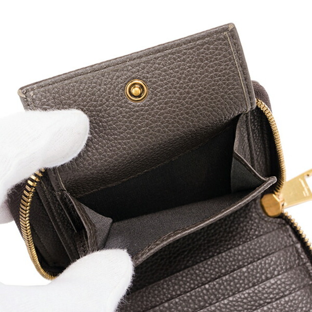Ferragamo(フェラガモ)の新品 フェラガモ FERRAGAMO 2つ折り財布 スモールジップアラウンド フランネル レディースのファッション小物(財布)の商品写真