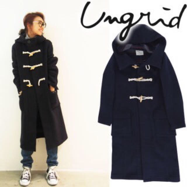 Ungrid(アングリッド)のロング丈ダッフルコート レディースのジャケット/アウター(ダッフルコート)の商品写真