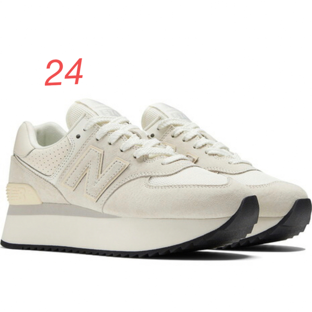 ニューバランスnew balance スニーカー 白 WL574Z AAB 24-