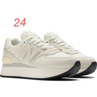 ニューバランス(New Balance)のニューバランスnew balance スニーカー 白 WL574Z AAB 24(スニーカー)