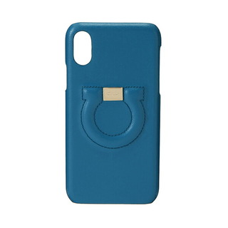 フェラガモ(Ferragamo)の新品 フェラガモ FERRAGAMO iPhoneX ケース アイフォンケース ブルー 青(iPhoneケース)