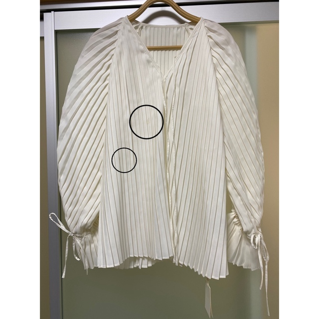 TODAYFUL(トゥデイフル)のlouren all pleats volume blouse タグ付き難あり レディースのトップス(シャツ/ブラウス(長袖/七分))の商品写真
