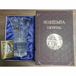 ボヘミア クリスタル(BOHEMIA Cristal)のボヘミヤ　クリスタル　花瓶(花瓶)