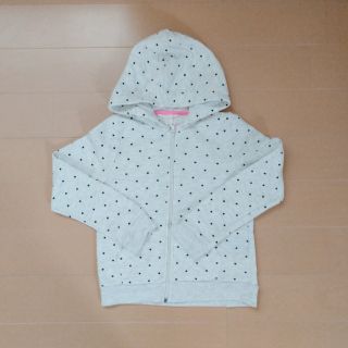 エイチアンドエム(H&M)のH&M裏起毛パーカー 水玉130cm(ジャケット/上着)