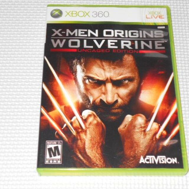 Xbox360(エックスボックス360)のxbox360★X-MEN ORIGINS WOLVERINE UNCAGED エンタメ/ホビーのゲームソフト/ゲーム機本体(家庭用ゲームソフト)の商品写真