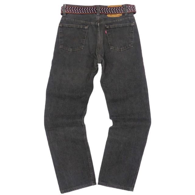 Levi's(リーバイス)のリーバイス501 W30 先染め 黒 USA ブラックデニム メンズJJ148 メンズのパンツ(デニム/ジーンズ)の商品写真