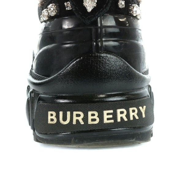 BURBERRY(バーバリー)のバーバリー BURBERRY スニーカー ビジュー装飾 37 24cm 黒 レディースの靴/シューズ(スニーカー)の商品写真