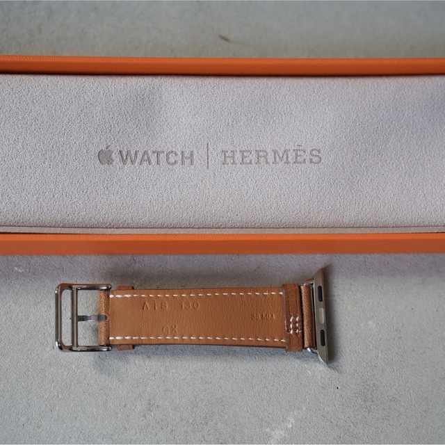 Hermes(エルメス)のApple Watch エルメス HERMES レザー ドゥブルトゥール   メンズの時計(レザーベルト)の商品写真