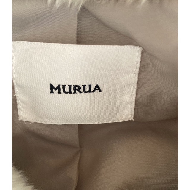 MURUA(ムルーア)のMURUA ムルーア ふわふわファーコート 切り替えボア　M相当 レディースのジャケット/アウター(毛皮/ファーコート)の商品写真