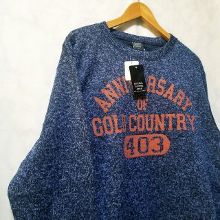 Natural Clothes Style　新品　裏起毛　トレーナー　ネイビー(スウェット)